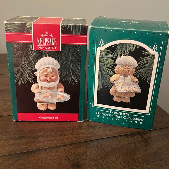 Two Cookie Themed Hallmark Ornaments - Picture 1 of 8